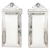 521-PAIR OF VENETIAN MIRRORS, MID C20th.