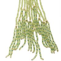 23699-COLLAR DE CINCO HILOS EN PERIDOTO. 