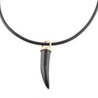 23686-EBONY HORN PENDANT.