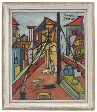 642-HERRERO (20TH CENTURY). "VIEW FROM THE BOW OF A SHIP", 1960.