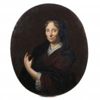 635-FRENCH OR DUTCH SCHOOL, LATE 17TH CENTURY. "FEMALE PORTRAIT". 