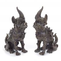 308-PAIR OF CHINESE FOO DOGS, SECOND HALF 20TH CENTURY.