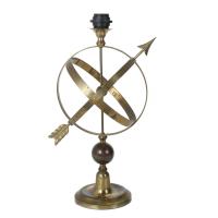 591-FRENCH TABLE LAMP REPRODUCING AN ARMILLARY SPHERE, CIRCA 1970.