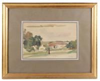 17668-AGUSTÍN REDONDELA (1922-1915). "PAISAJE DE BILBAO".