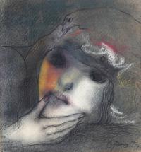 656-MODEST CUIXART i TÀPIES (1925-2007). "A GIRL", 1977.