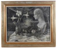 822-PERE PRUNA OCERANS (1904-1977). "STILL LIFE (GREY)". 