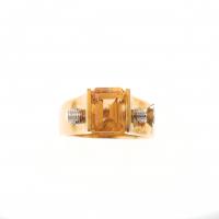 266-RING WITH IMPERIAL TOPAZ.