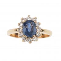 54-RING WITH SAPPHIRE.