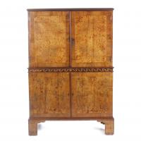 173-ENGLISH CABINET, GEORGIAN STYLE, LATE 19TH - EARLY 20TH CENTURY.