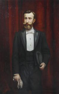 857-RICARDO MARTÍ AGUILÓ (1868-1936). "MALE PORTRAIT". 