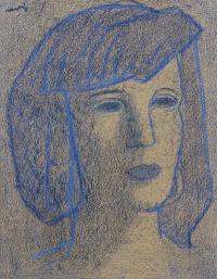 795-JULI RAMIS (1909-1990). "FEMALE FACE".