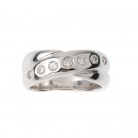 209-DOUBLE RING IN WHITE GOLD AND DIAMONDS.