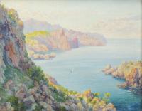 967-MALLORCAN SCHOOL, EARLY 20TH CENTURY. "MALLORCAN COAST".