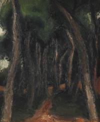 909-MIQUEL VILLÀ BASSOLS (1901-1988). "FOREST IN EL MASNOU", 1932.