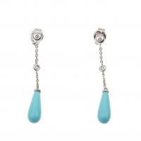 222-TURQUOISE EARRINGS.