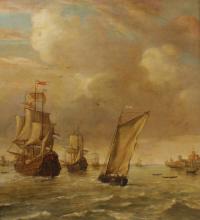 893-ATTRIBUTED TO DUTCH SCHOOL, EARLY 20TH CENTURY.  "SEASCAPE".