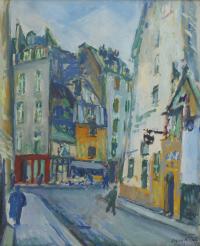 618-EMILI BOSCH ROGER (1894-1980). "PARIS STREETS", 1953.