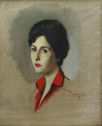617-ARMANDO MIRAVALLS BOVE (1916-1978). "WOMAN PORTRAIT", 1960.