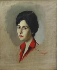 23771-ARMANDO MIRAVALLS BOVE (1916-1978). "RETRATO FEMENINO", 1960.