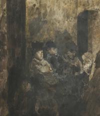 774-MANUEL HUMBERT (1890-1975). "LA CAVE (EL SÓTANO)", 1918.