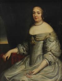 825-ESCUELA FRANCESA, SIGLO XVII. TALLER DE CHARLES Y HENRI BEAUBRUN. "RETRATO PROBABLE DE ANNE MARIE LOUISE D'ORLÉANS, DUQUESA DE MONTPENSIER".