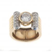 145-DIAMONDS RING, MODEL CARTIER.