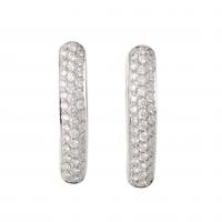 55-DIAMONDS PAVÉ EARRINGS.