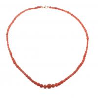 219-CORAL BEADS NECKLACE.