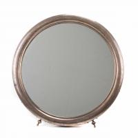 26-SILVER TABLE MIRROR, 20TH CENTURY.