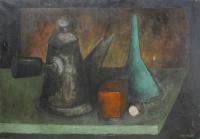 974-ANDREU VILASÍS (1934).  "STILL LIFE WITH A COFFEE POT".