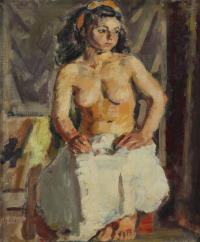 952-IGNASI MUNDÓ (1918-2012). "NAKED GIRL". 