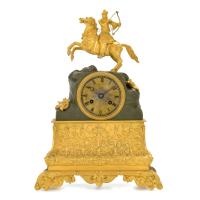 13567-FRENCH LOUIS PHILIPE TABLE CLOCK, SECOND THIRD 19TH CENTURY.