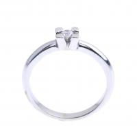 147-WHITE GOLD SOLITAIRE RING WITH CENTRAL DIAMOND.