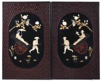 313-PAIR OF CHINESE PANELS, FIRST HALF OF THE 20TH CENTURY.