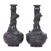 310-PAIR OF SMALL CHINESE VASES, LAST THIRD OF THE 20TH CENTURY.