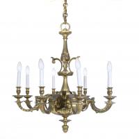 242-LOUIS XV STYLE CEILING LAMP, MID 20TH CENTURY.