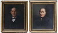 835-ESCUELA ESPAÑOLA, SEGUNDA MITAD SIGLO XIX. "RETRATOS DE ANCIANOS".