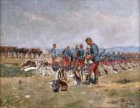 799-VICENTE BUIL DE LA TORRE (1867-1920). "MILITARY MANOEUVRES", 1894.