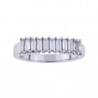 45-WHITE GOLD AND DIAMONDS ETERNITY RING.