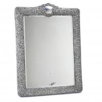 23-SILVER TABLE OR WALL MIRROR, SECOND HALF 20TH CENTURY.