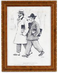 791-RICARD OPISSO (1880-1966). "FIN DE SIGLO; DOS MODERNISTAS. ¿DOS ARTISTAS? NO; DOS VIAJANTES DE COMERCIO".