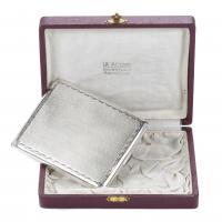 5-SPANISH SILVER CIGARETTE CASE, MID 20TH CENTURY