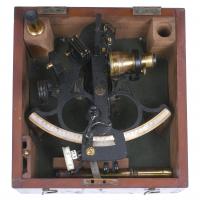 315-ENGLISH "HUSUN" NAVIGATING SEXTANT, BY HENRY HUGHES & SON LTS. LONDON, EARLY 20TH CENTURY.
