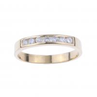71-YELLOW GOLD AND DIAMONDS ETERNITY RING.