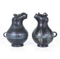 231-TWO CHINESE CENSERS, FIRST HALF 20TH CENTURY.