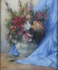 457-JOSEP VENTOSA DOMÈNECH (1897-1982). "FLOWERS VASE", 1945.