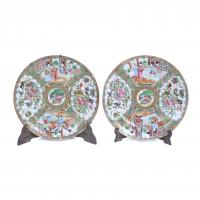 259-PAIR OF CHINESE CANTON DISHES, 20TH CENTURY.