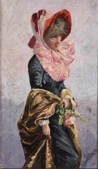 673-LLUÍS LABARTA I GRAÑÉ (1852-1924). "A GIRL". 