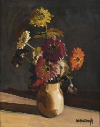 645-RAFAEL DURANCAMPS (1891-1979). "VASE WITH FLOWERS".