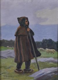 620-DIONÍS BAIXERAS (1862-1943). "SHEPHERD".